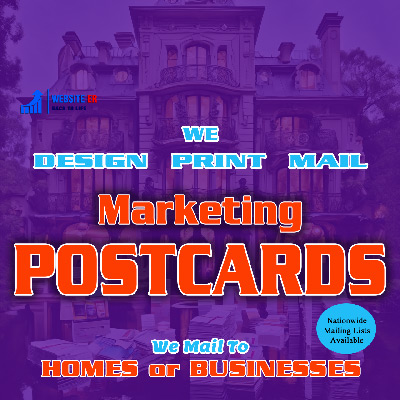 70,000 Postcards Mailed Last Week. Design, Print, Mail Marketing Postcards